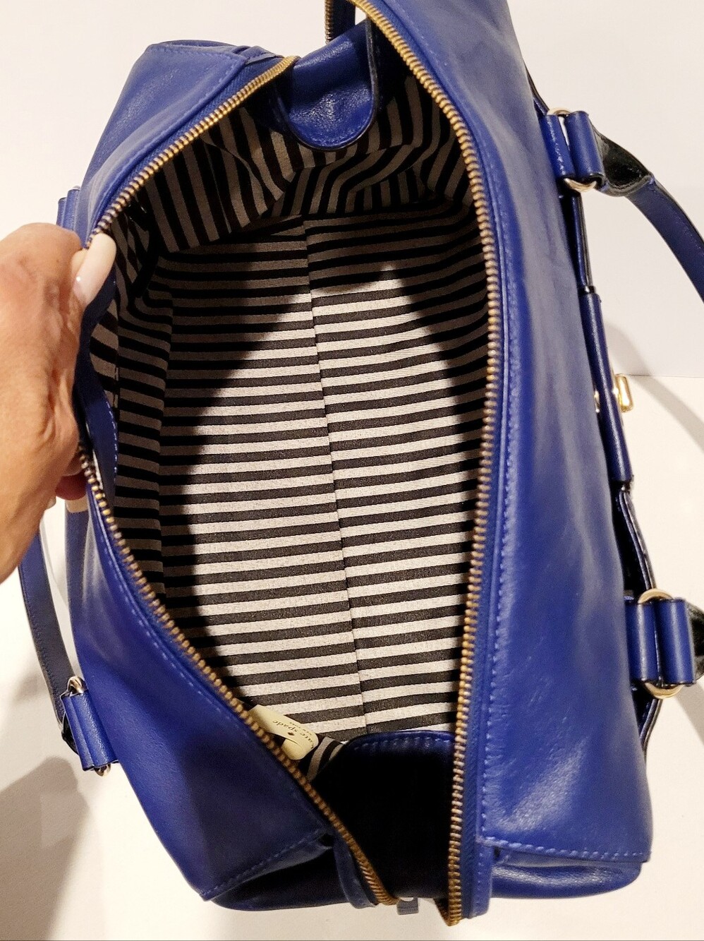 Kate Spade Hampton Road Colette Cobalt Blue Smooth Learher - Picture 6 of 9